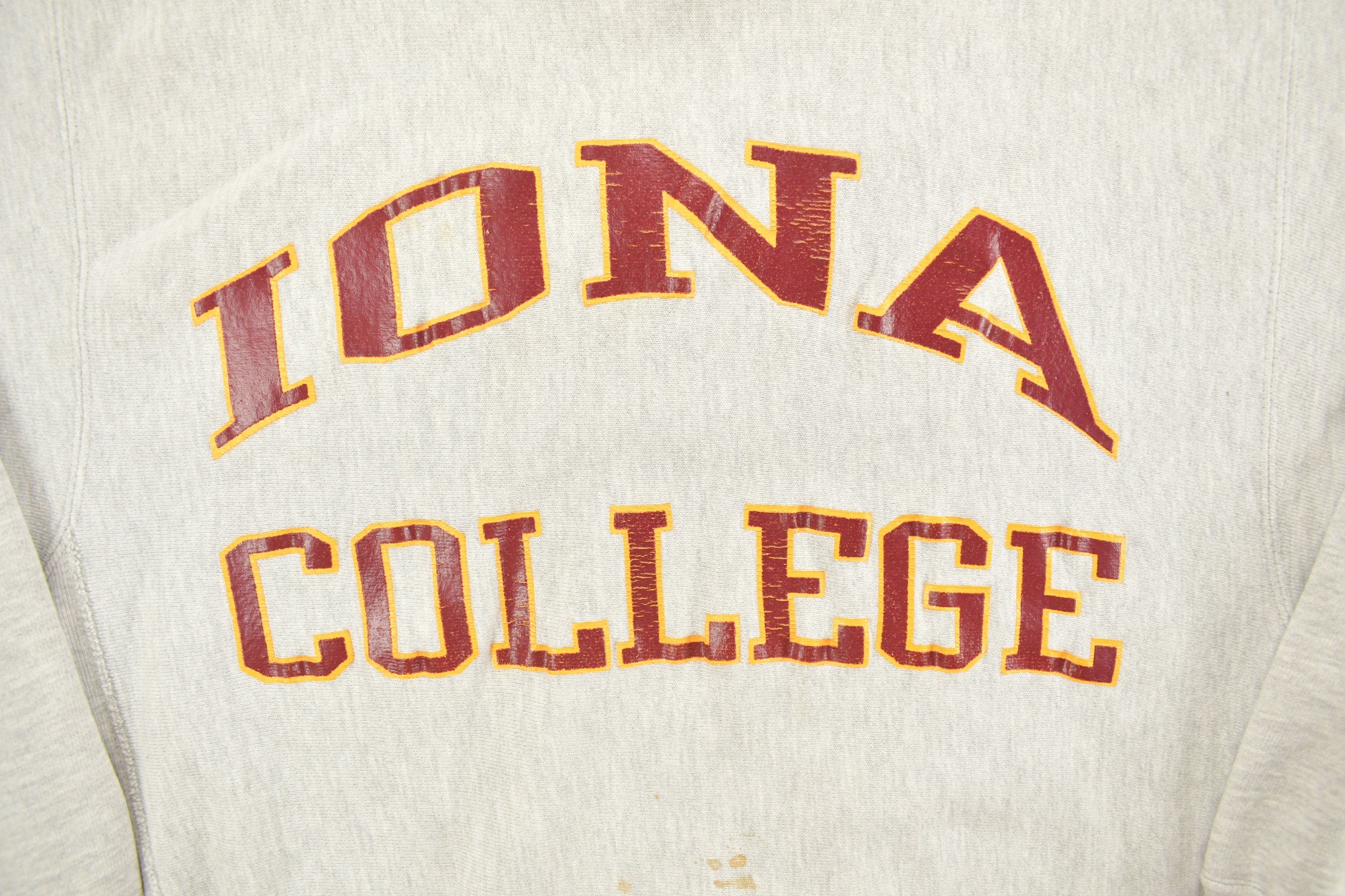 Vintage 1990s Iona College Champion Reverse Weave Crewneck