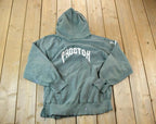 Vintage 1990s Proctor Champion Reverse Weave Warm Up Distressed Hoodie Sweatshirt