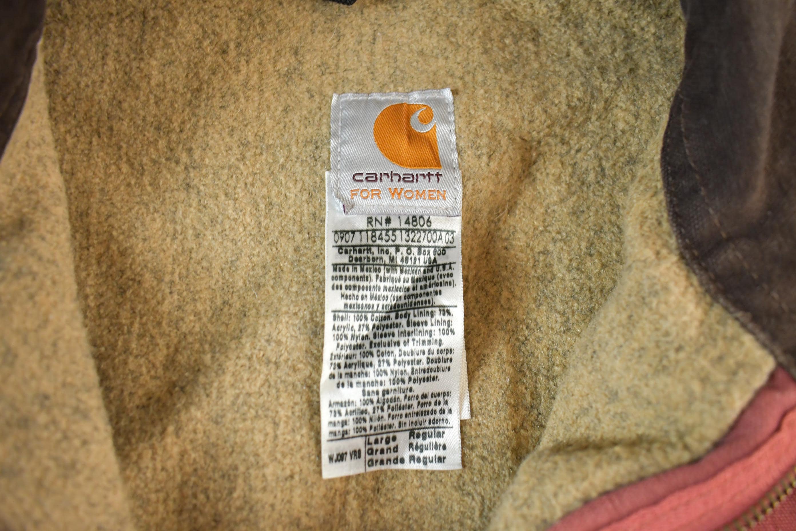 Vintage 1990s Carhartt Detroit Jacket Blanket Lined Women's Large