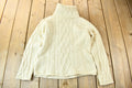 Vintage 1990s Inis Crafts 100% Wool 3D Cable Knit Turtleneck Sweater
