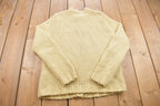 Vintage 1980s Knitted Button Up Cardigan Sweater