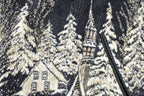 Vintage 1990s Nanuk Snowy Village Carriage Fleece Sweater
