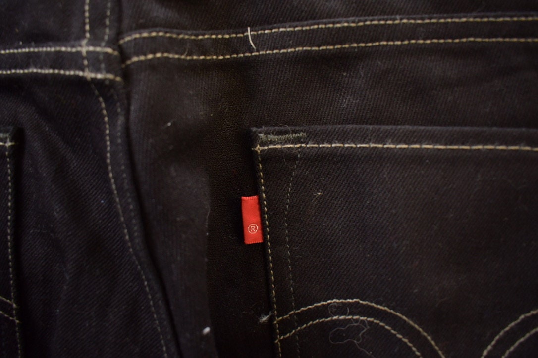 Vintage 1990s Levi's 511 Black Jeans Size 29x32