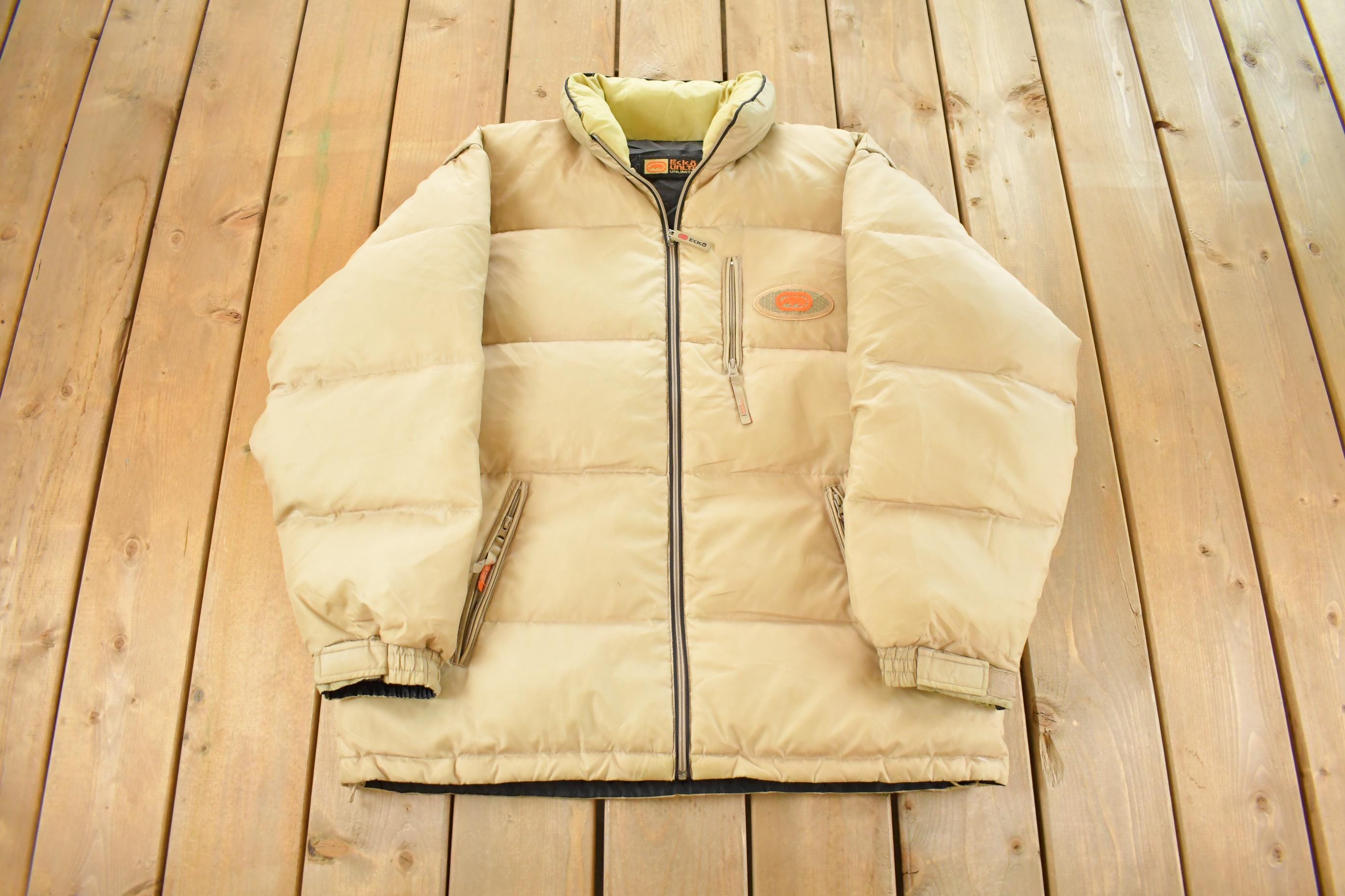 Vintage Y2K Ecko Reversible Puffer Jacket Men's XL