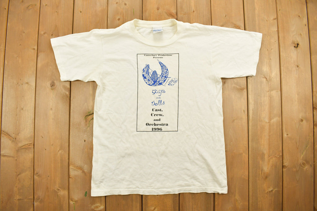 Vintage 1990s Guys And Dolls Broadway Musical Promo T Shirt