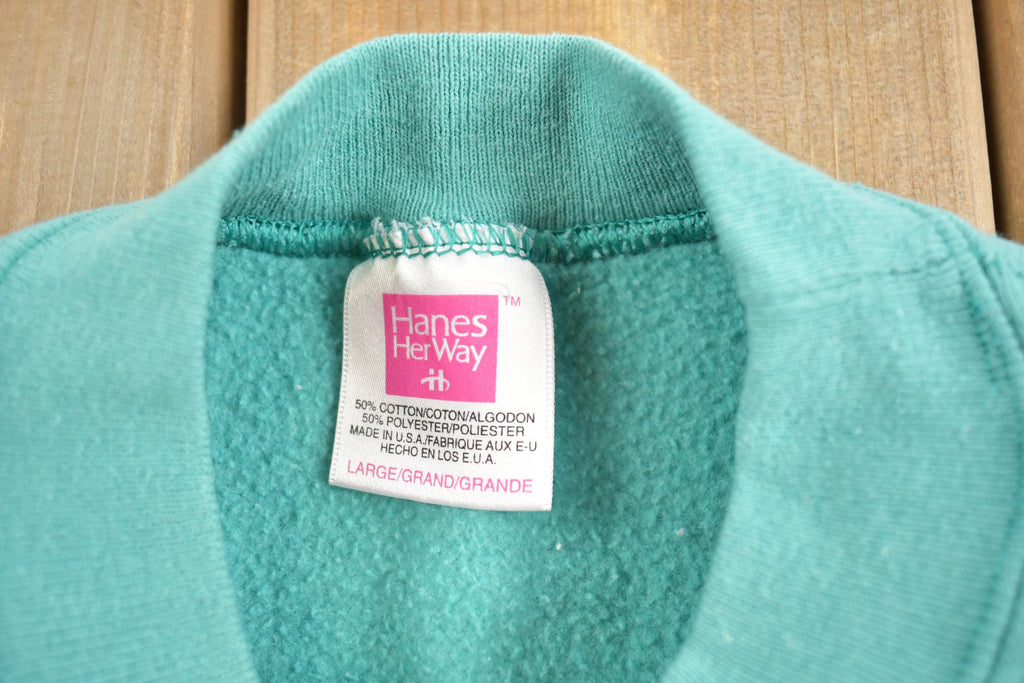 Vintage 1990s Blank Hanes Her Way Crewneck Sweatshirt Made In USA
