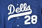 Vintage 1990s Dells Embroidered Navy Baseball Jersey