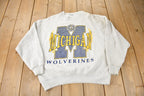 Vintage 1990s University Of Michigan Wolverines Collegiate Crewneck Made In USA