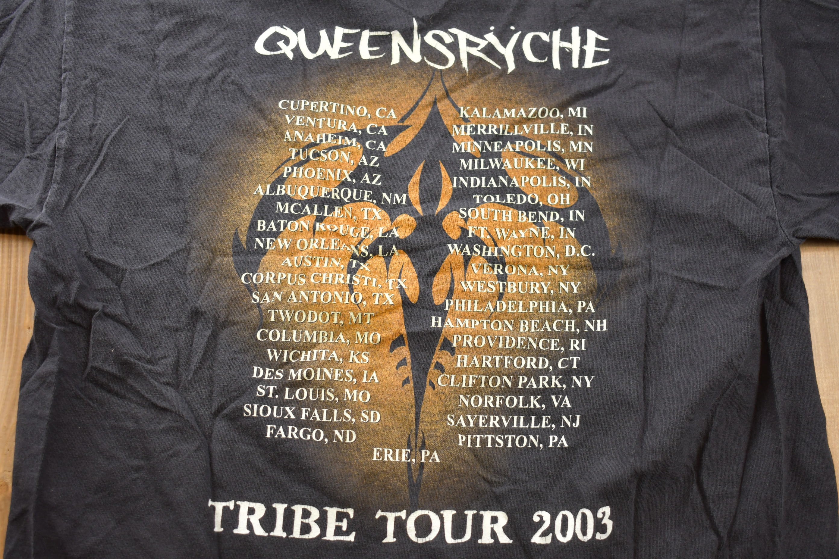 Vintage 2003 Queensryche Tribe Tour T-shirt