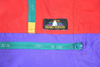 Vintage 1990s Sierra Designs Colour Block Hooded Windbreaker Quarter Zip Spring Jacket
