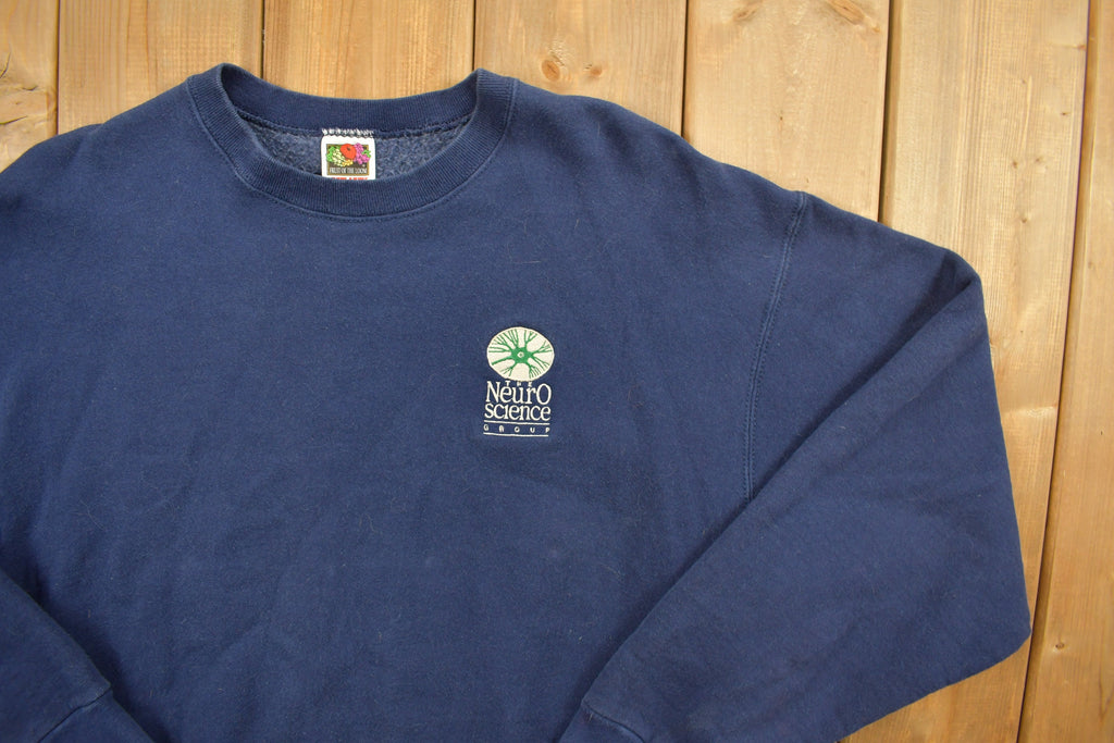 Vintage 1990s Neuro Science Group Graphic Service Crewneck Sweatshirt