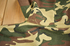 Vintage 1980s Woodland Camouflage Thermal Hoodie
