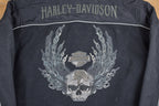 Vintage 1990s Harley Davidson Fleece Zip Up Sweater