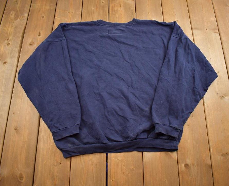 Vintage 1990s E.N.U.F Embroidered Crewneck Sweatshirt Made In USA