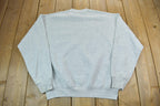 Vintage 1990s fruit Of The Loom Light Grey Crewneck Sweatshirt