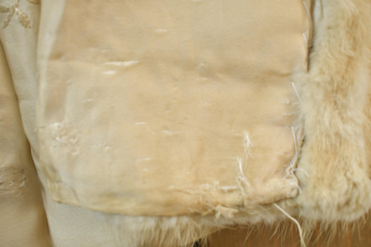 Vintage 1970s Blonde Mink Full Length Fur Coat