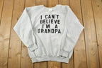 Vintage 1990s Cute Grandpa Crewneck Sweater
