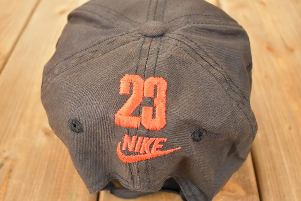 Vintage 1990s Nike Air Jordan 23 Embroidered Snapback NBA Hat / 90's Jordans Basketball Cap