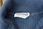 Vintage 1990s Boutique Tricots Knit Colaared Sweater /