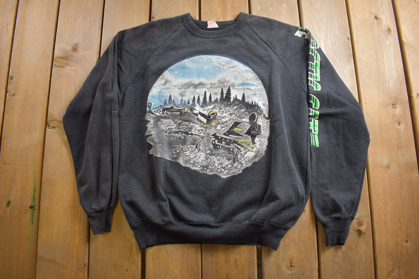 Vintage 1980s Arctic Cat Crewneck Sweatshirt / 80s Crewneck / Made In USA / Streetwear / Snowmobile / Ski