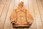 Vintage 1990s Carhartt Youth Hooded Work Jacket