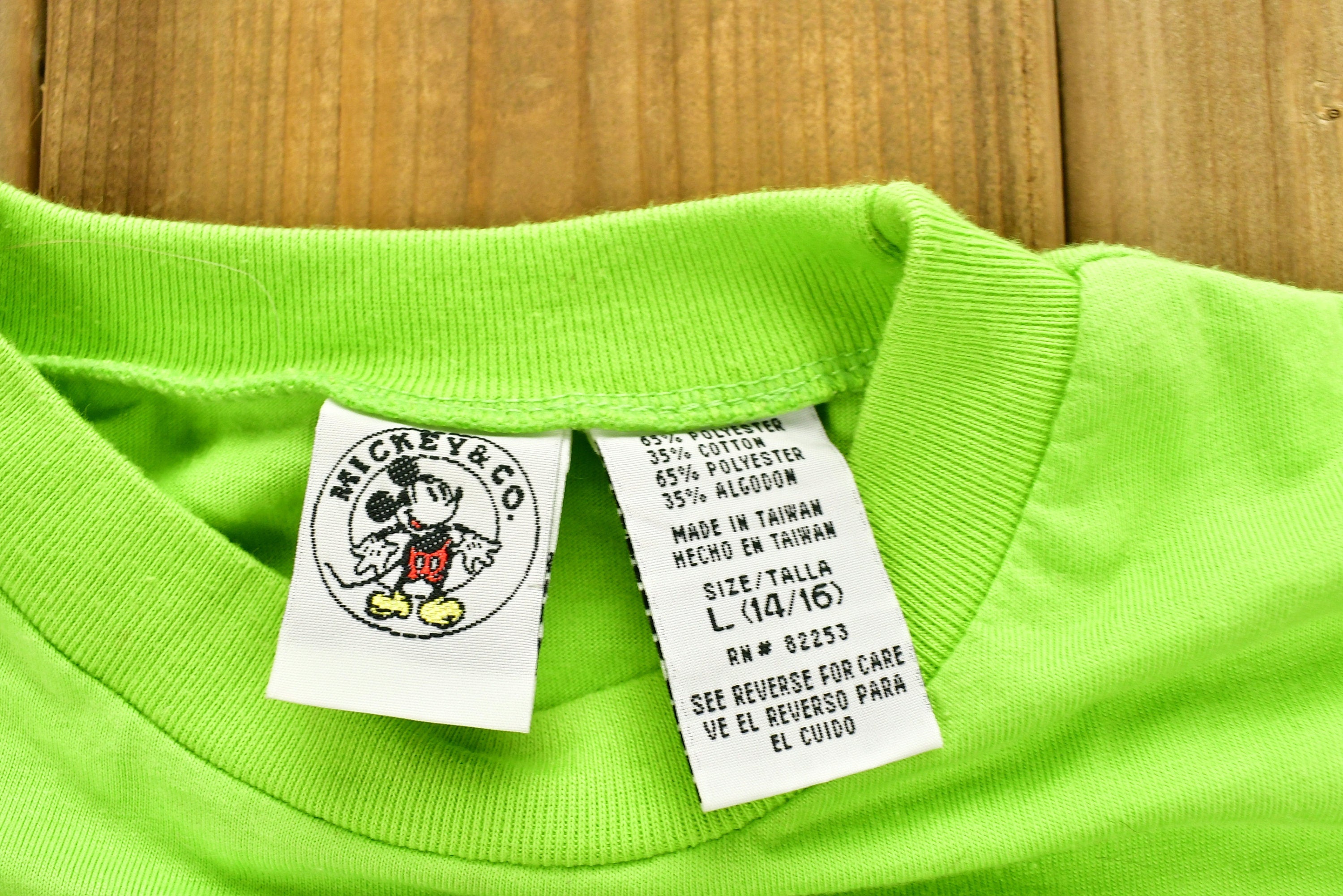 Vintage 1990's Mickey & Co Embroidered Pocket Youth T-Shirt
