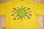 Vintage 1960s Psychedelic Style Wool Knit Sweater