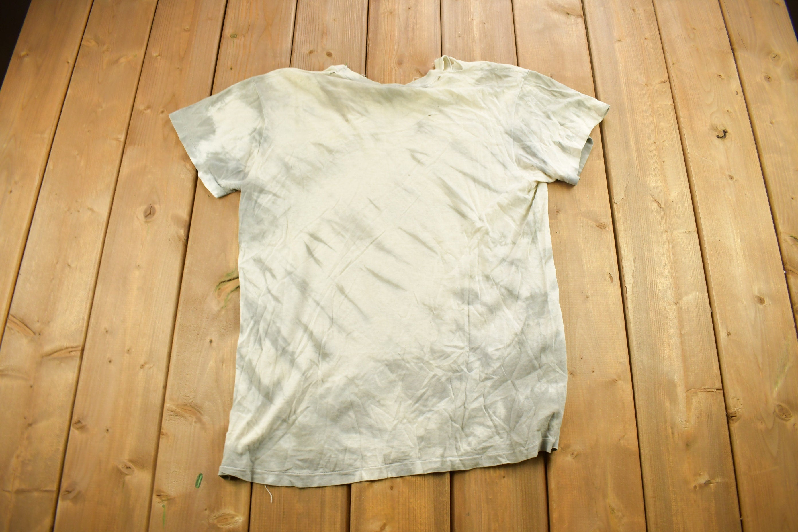 Vintage 1982 Pink Floyd Dark Side Of The Moon Tie Dye Thrashed Band T-Shirt