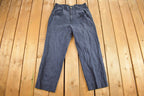 Vintage 1990s Nautica Solid Pattern Trousers Size 32 x 26.5