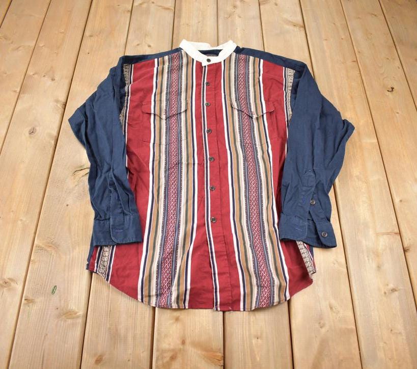 Vintage 1980s Panhandle Slim Blank Button Up Shirt Made In USA