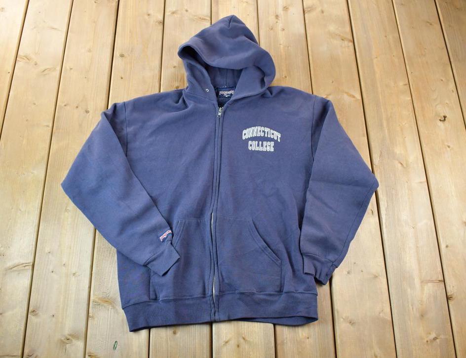 Vintage 1990s Connecticut College Jansport Collegiate Zip Up Hoodie