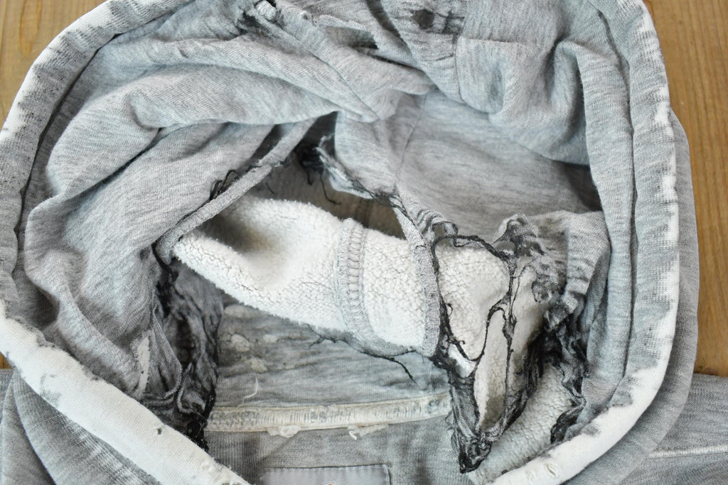 Vintage Y2K Perfectly Distressed Carhartt Heather Grey Hoodie Sweatshirt