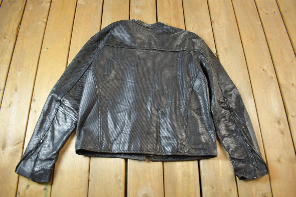 Vintage 1990s Vanson Leathers Genuine Leather Biker Jacket