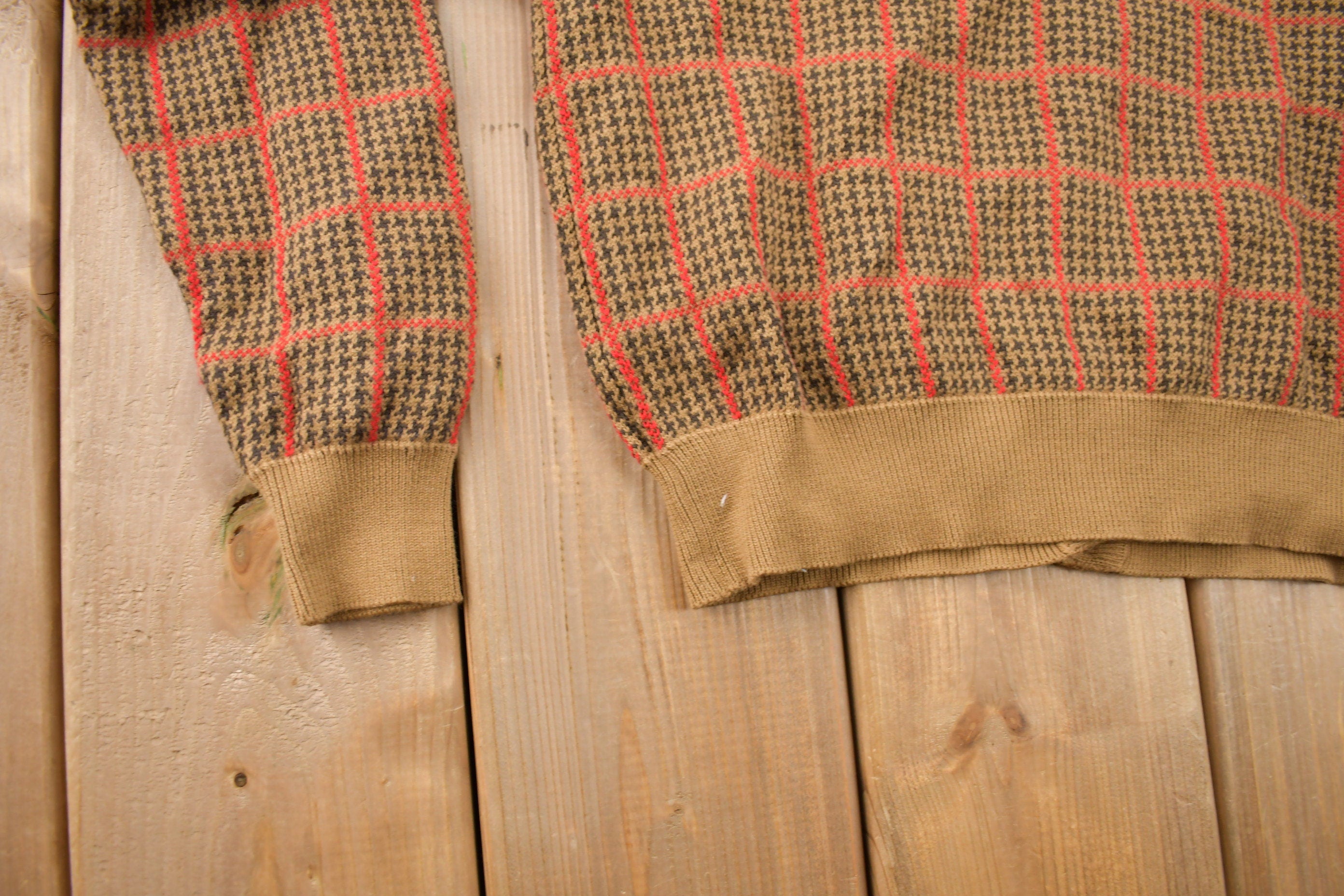 Vintage 1990s Lizsport Knitted Button Up Sweater