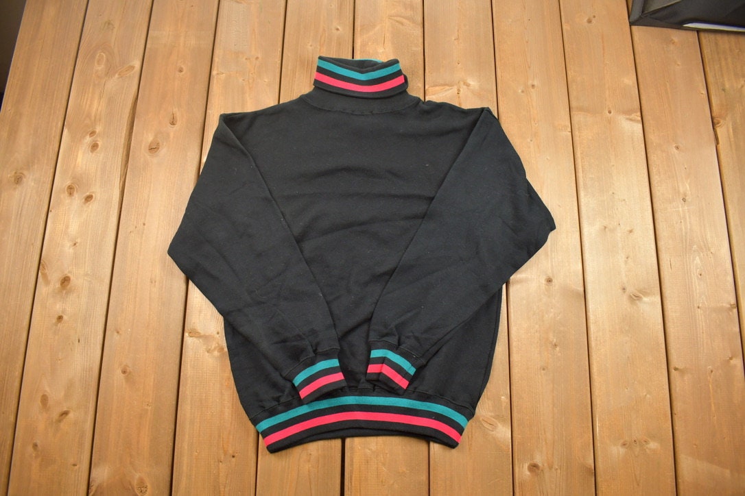 Vintage 1990s Boundary Waters Blank Turtleneck Sweatshirt