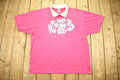 Vintage 1990s Cute Bird Theme Collared T-Shirt