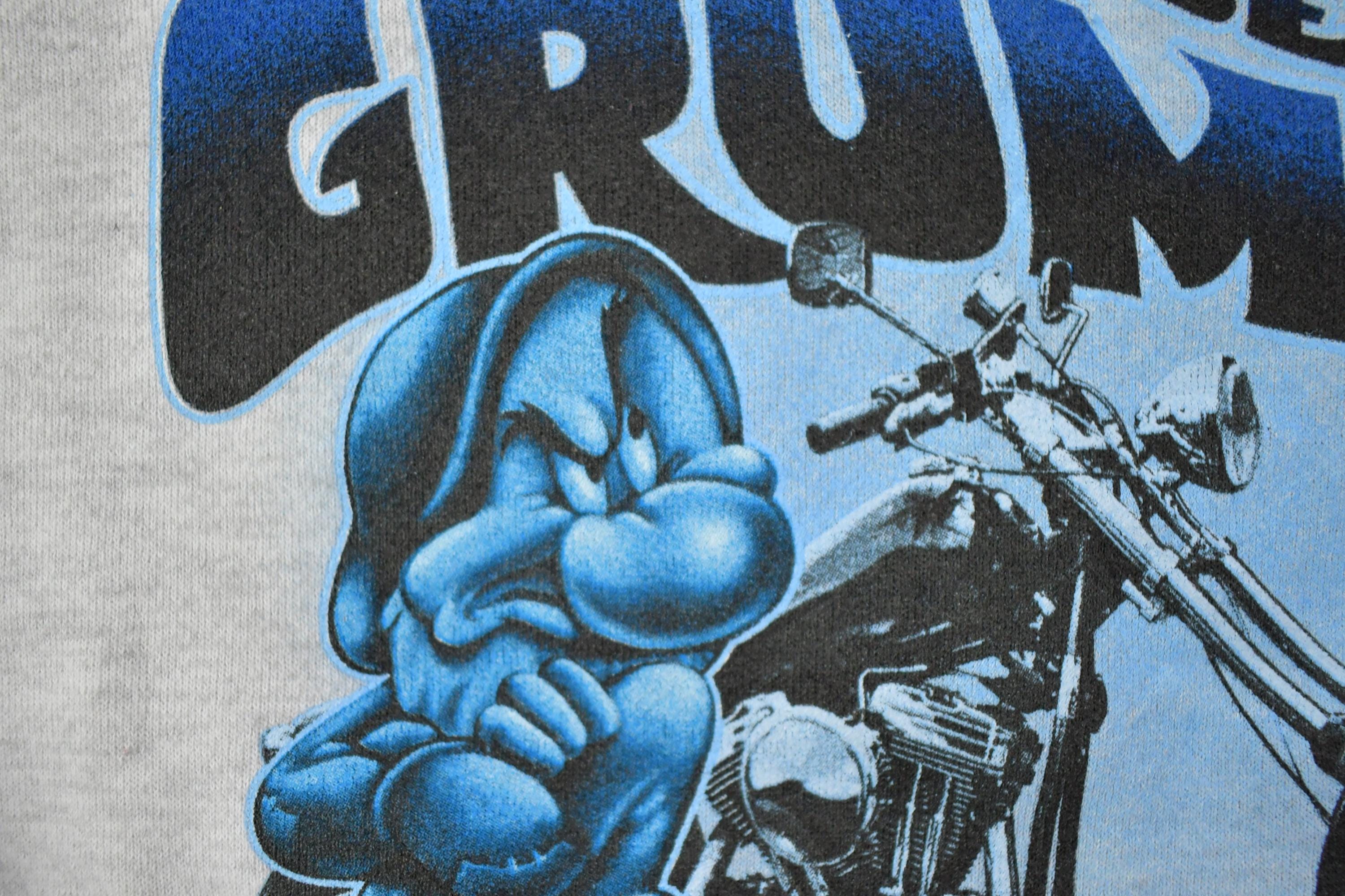 Vintage 1990s Born To Be Grumpy Disney Motorcycle Crewneck
