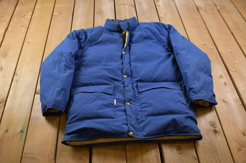 Vintage 1980s Trailwise Berkeley Blue Puffer Jacket / Goose Down Fill / Vintage Bubble Jacket / Winter / Streetwear / Medium Puffer