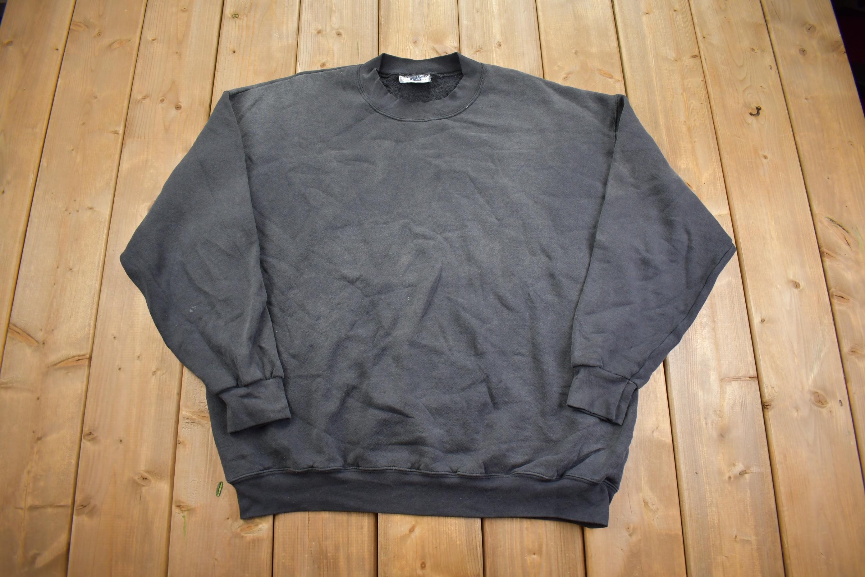 Vintage 1990s Lee Heavyweight Boxy Sun-faded Crewneck Sweatshirt Made In USA - XL