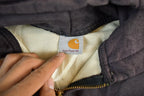 Vintage 1990s Carhartt Zip Up Thermal Hoodie Men's Medium