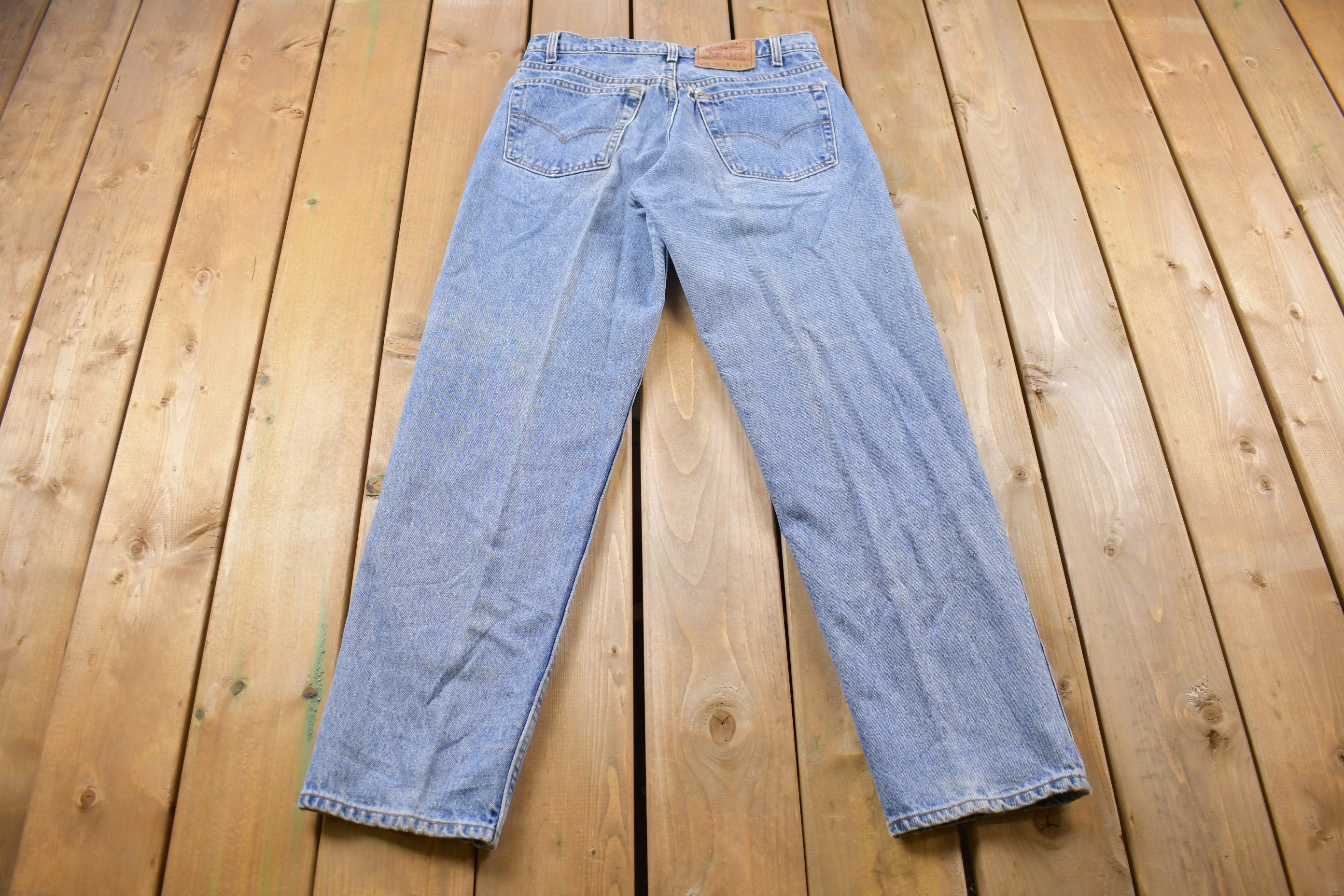 Vintage 1990s Levi's 555 Tab Red Jeans Size 32 x 31