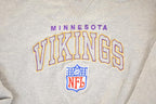 Vintage 1990s Champion Minnesota Vikings Embroidered NFL Crewneck Sweatshirt Men's L