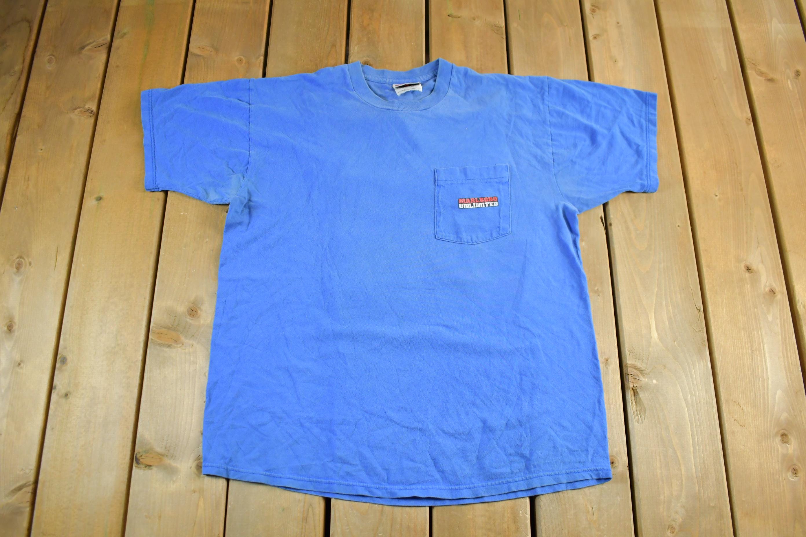 Vintage 1990s Marlboro Embroidered Pocket T Shirt Men's XL