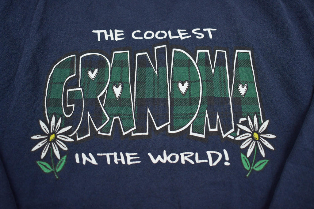 Vintage 1990s Lee Coolest Grandma In The World Sweater Made In USA