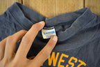 Vintage 1970s C.B. West Football Champion T Shirt Men's Small  70s Champion Tee  Single Stitch  Made In USA  Collegiate School Football