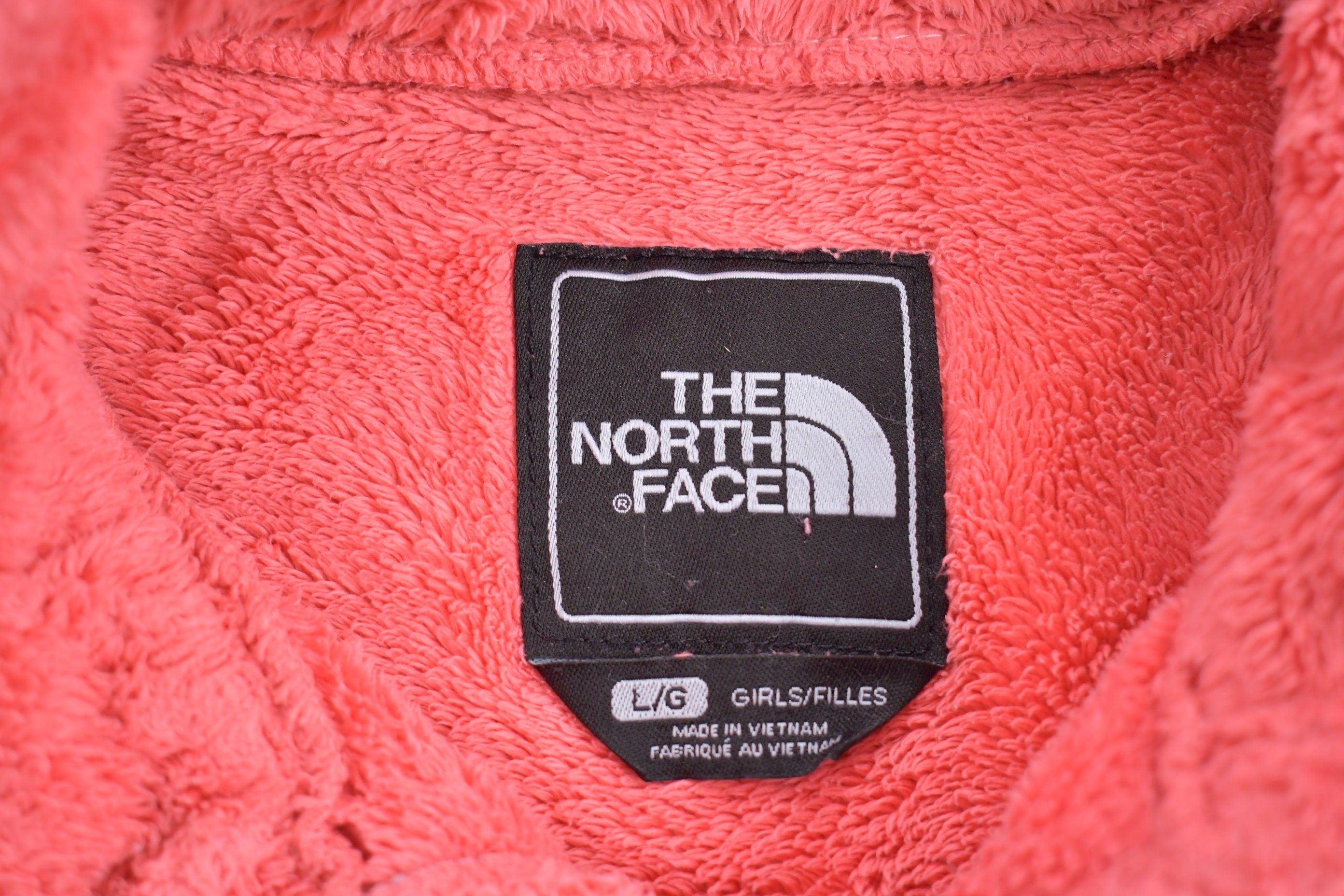 Vintage 1990s Girls The North Face Full Zip Fleece Sweater