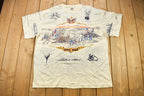 Vintage 1990s The Civil War All Over Print Graphic T Shirt