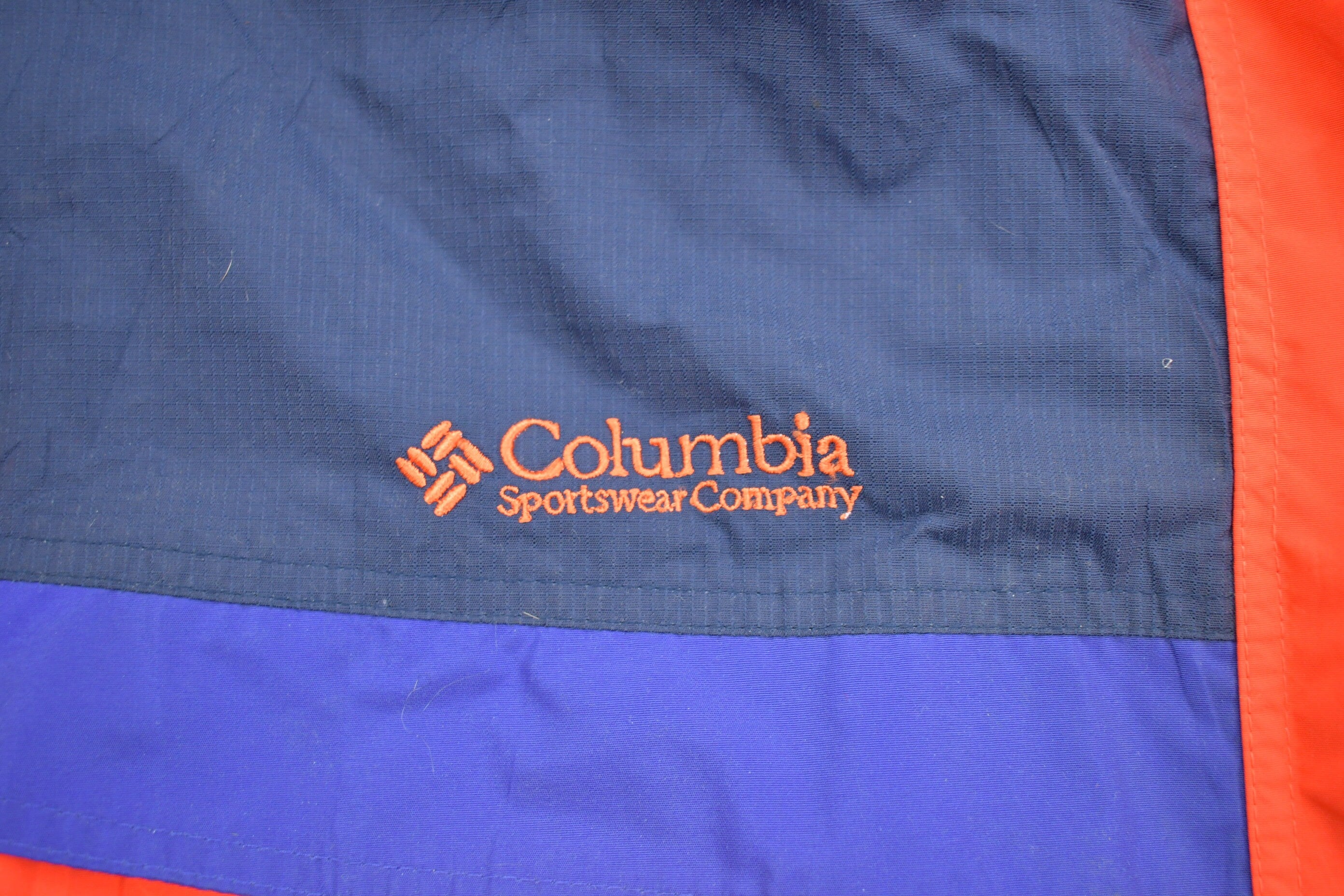 Vintage 1990s Columbia Color Block Windbreaker Jacket