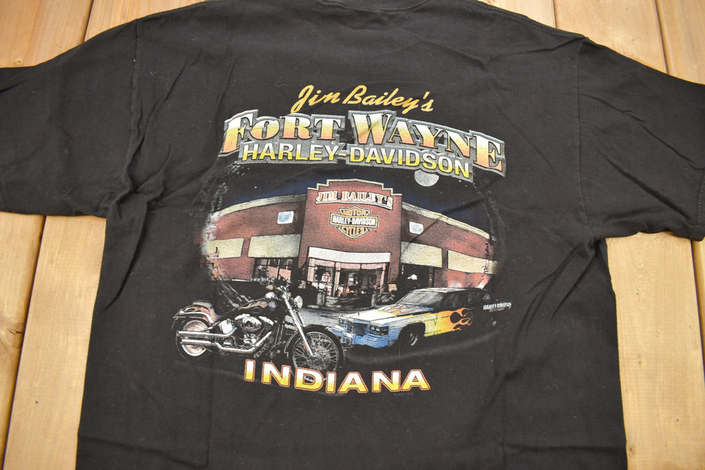 Vintage 2001 Jim Bailey's Harley Davidson Forty Wayne Indiana T-Shirt
