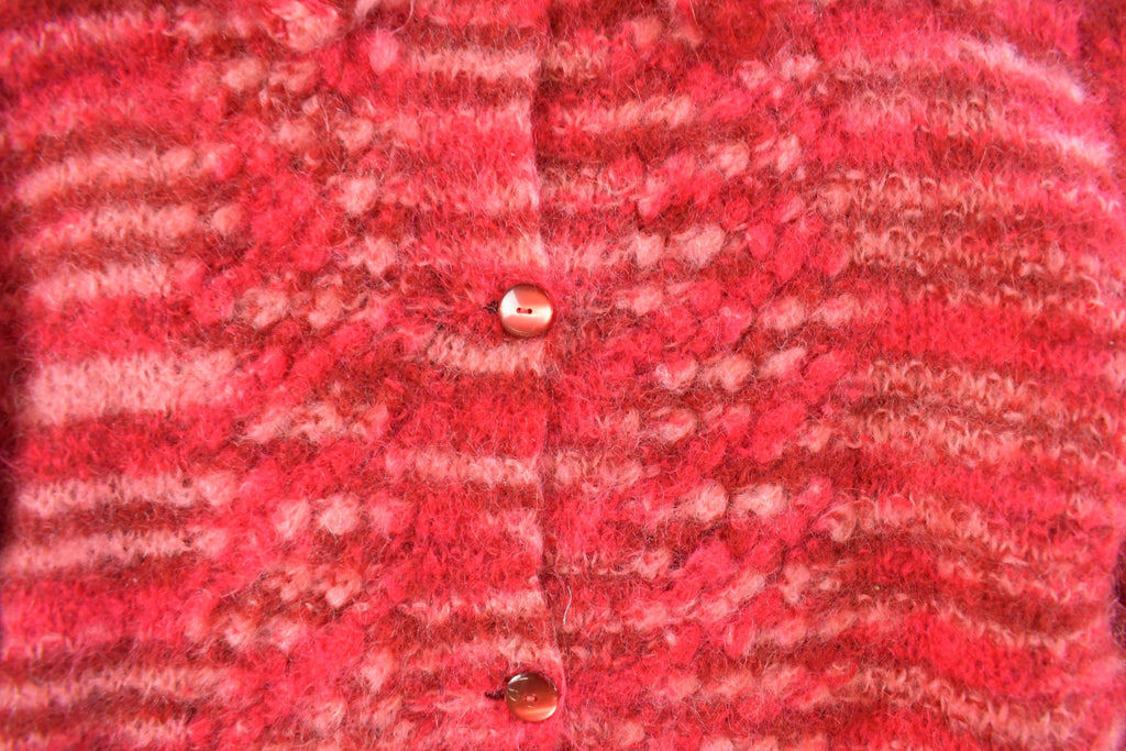 Vintage 1980s Mohair Knit Cardigan Sweater Women's S